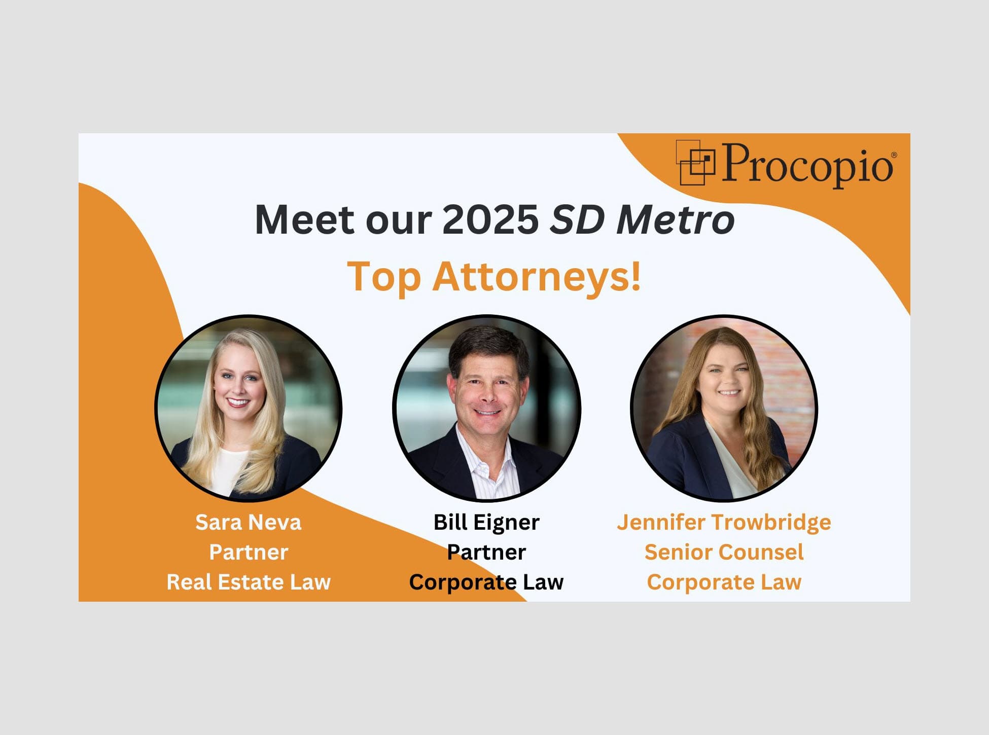 3 Procopio Attorneys Named to 2025 San Diego Top Attorneys List