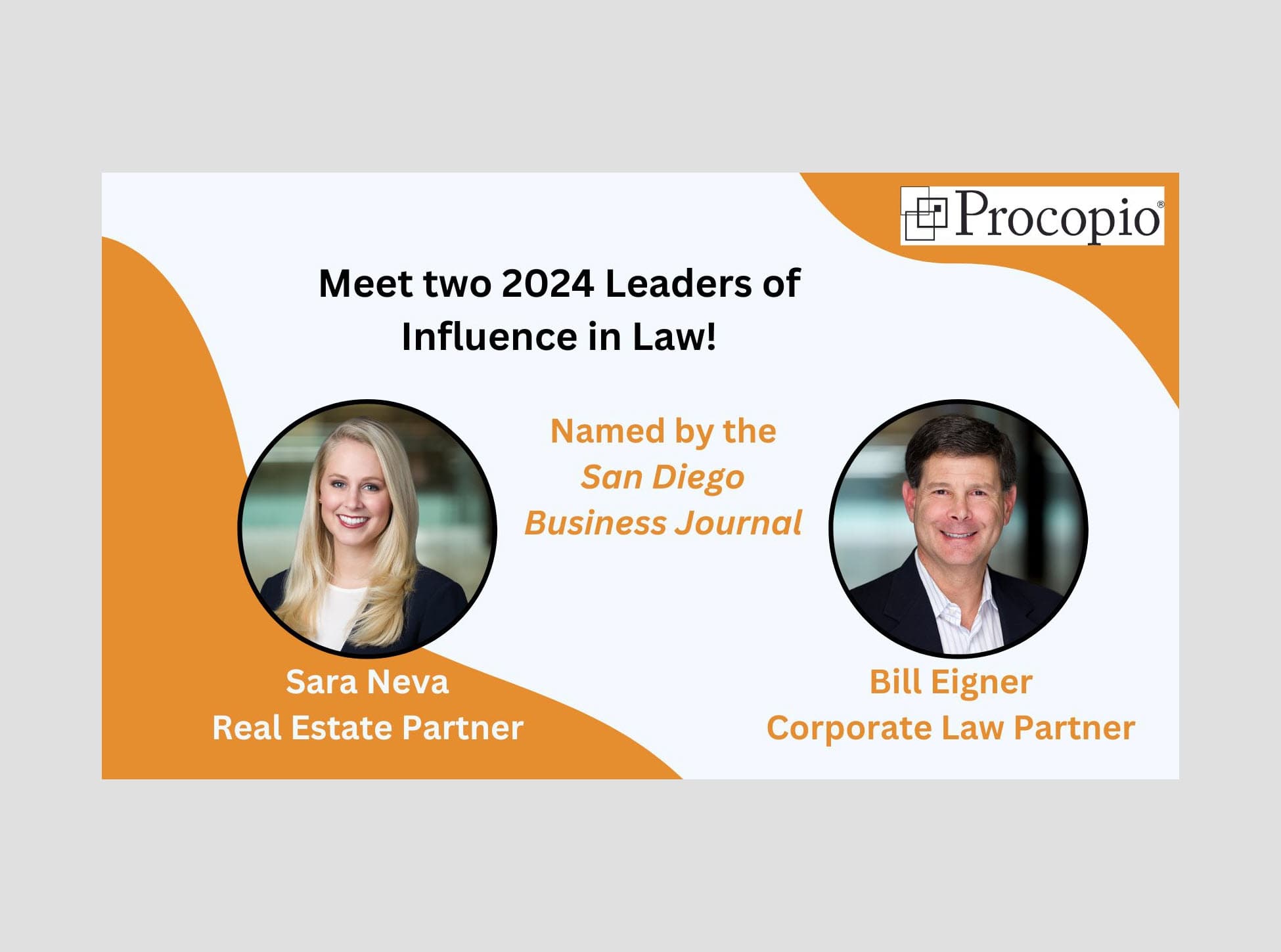 2 Procopio Attorneys Named Leaders of Influence in Law