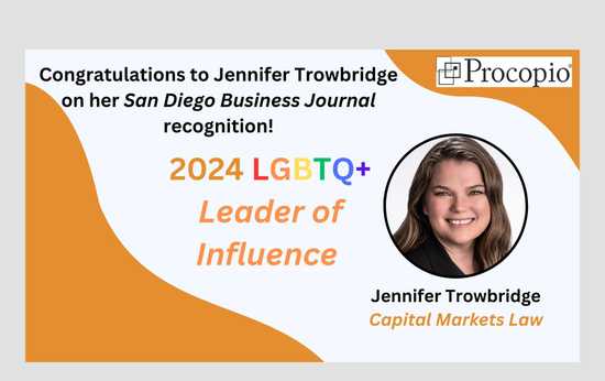 Jennifer Trowbridge Named a 2024 LGBTQ+ Leader of Influence
