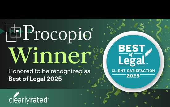 Procopio Wins Best of Legal Service Award Based On Client Satisfaction Survey