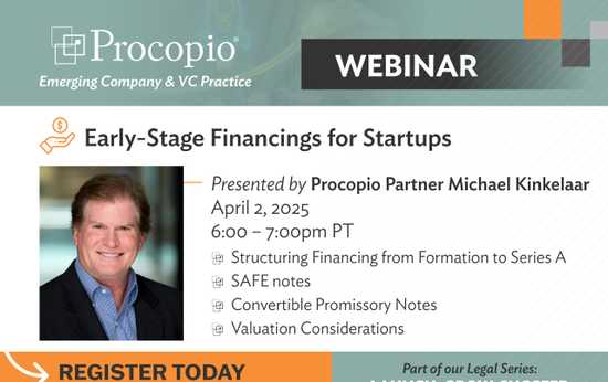 Early-Stage Financings: Startup Legal Series