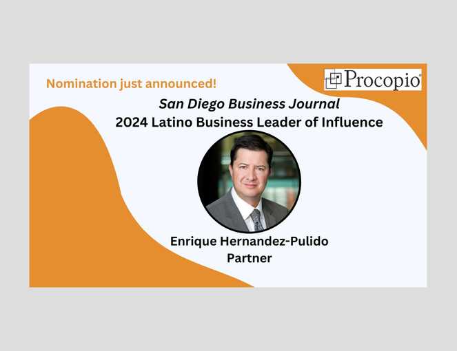 Enrique Hernandez-Pulido Recognized as a Latino Leader by San Diego Business Journal