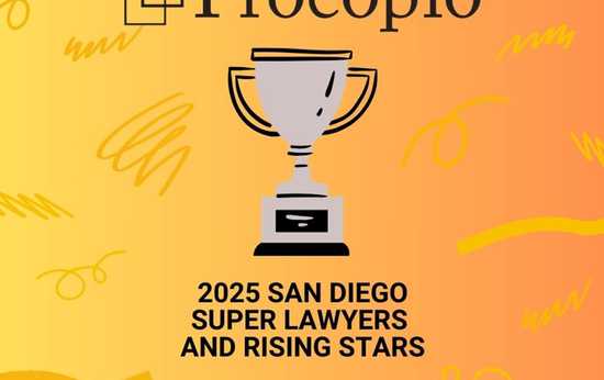 9 Procopio Practice Areas Represented in 2025 San Diego Super Lawyers and Rising Stars List